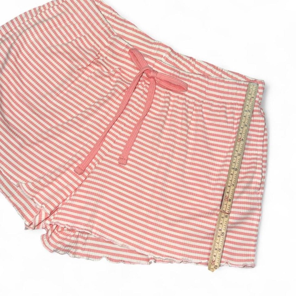 Pink And White Striped Sleep Shorts Size Medium NWOT - Picture 4 of 5